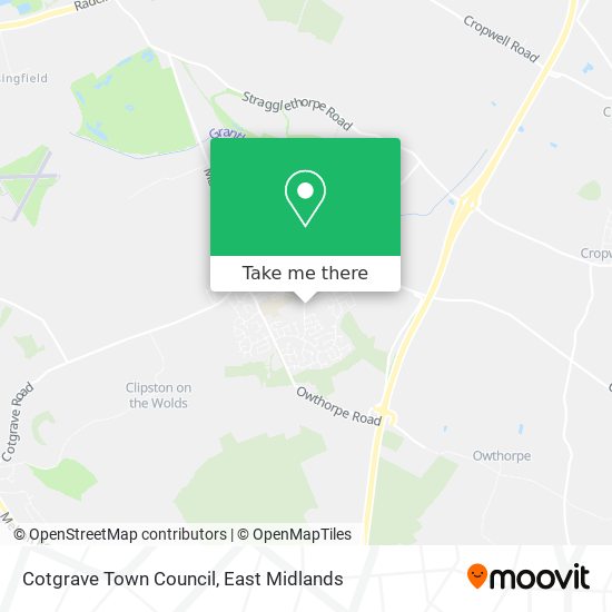 Cotgrave Town Council map