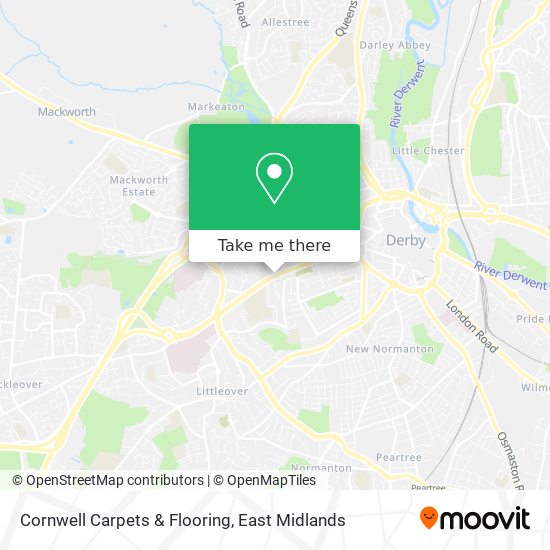Cornwell Carpets & Flooring map