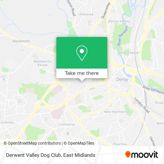 Derwent Valley Dog Club map