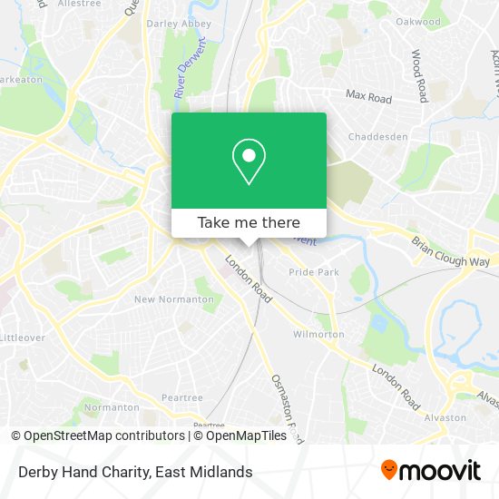 Derby Hand Charity map