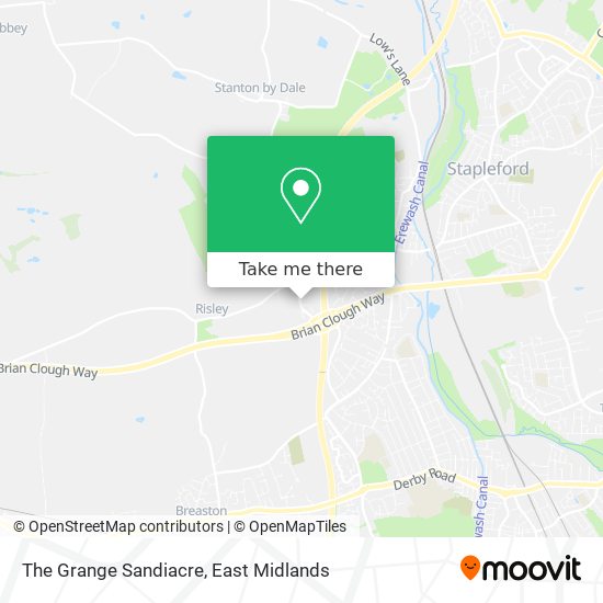 The Grange Sandiacre map