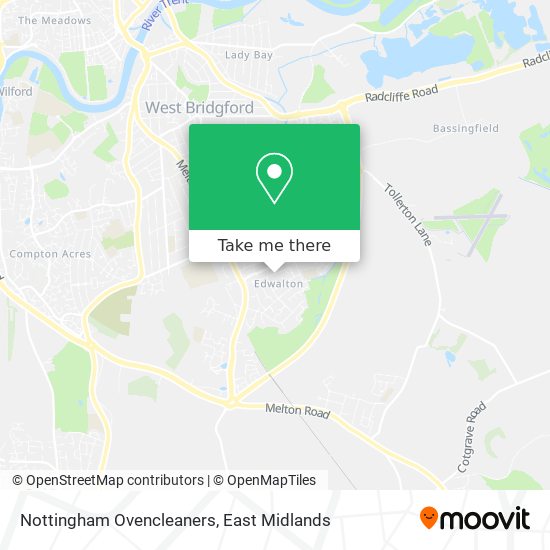 Nottingham Ovencleaners map