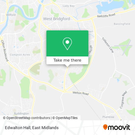 Edwalton Hall map