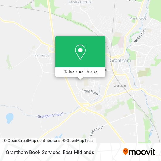 Grantham Book Services map
