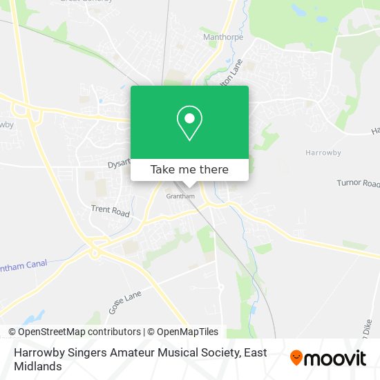 Harrowby Singers Amateur Musical Society map