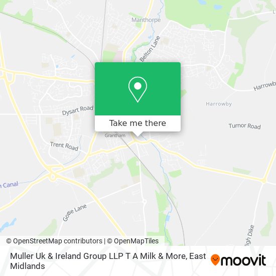 Muller Uk & Ireland Group LLP T A Milk & More map