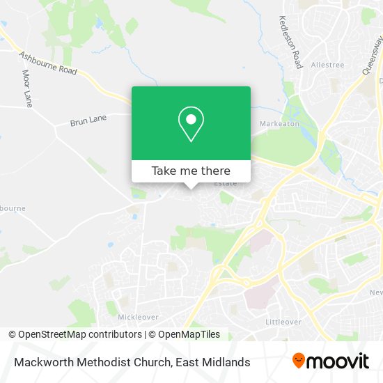 Mackworth Methodist Church map