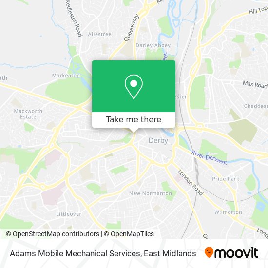 Adams Mobile Mechanical Services map