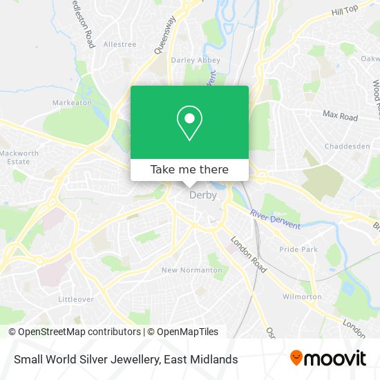 Small World Silver Jewellery map