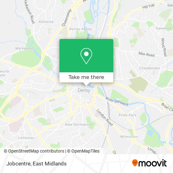 Jobcentre map