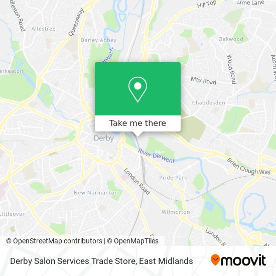 Derby Salon Services Trade Store map