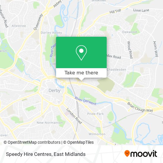 Speedy Hire Centres map