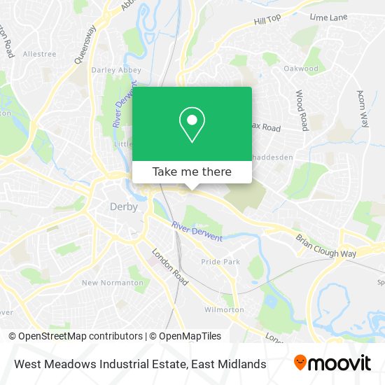 West Meadows Industrial Estate map