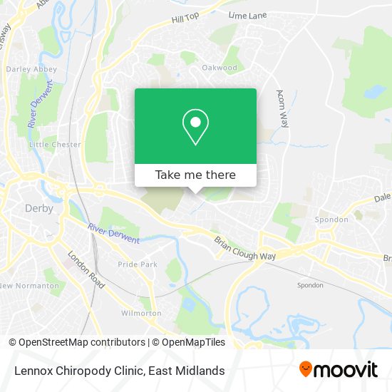 Lennox Chiropody Clinic map