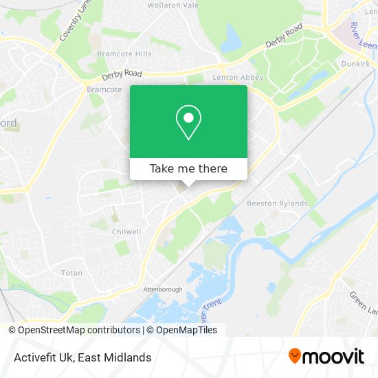 Activefit Uk map