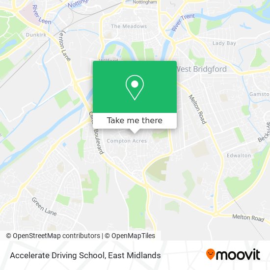 Accelerate Driving School map