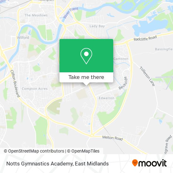 Notts Gymnastics Academy map