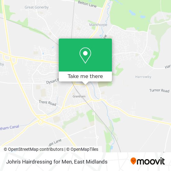 John's Hairdressing for Men map