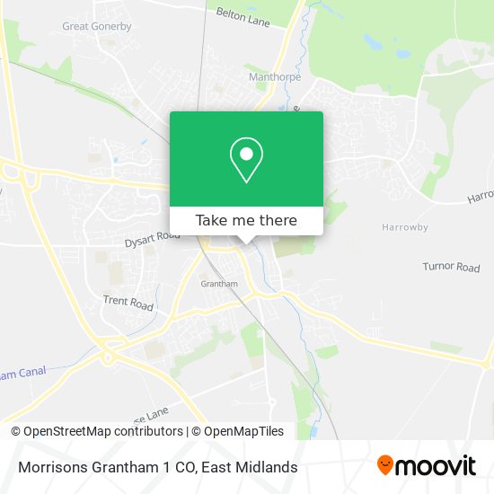 Morrisons Grantham 1 CO map