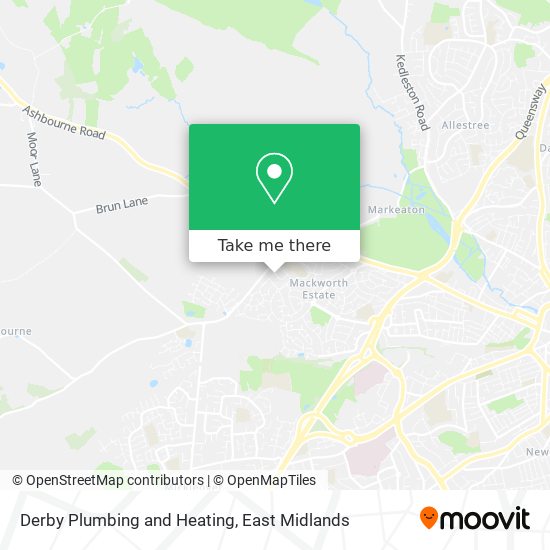 Derby Plumbing and Heating map