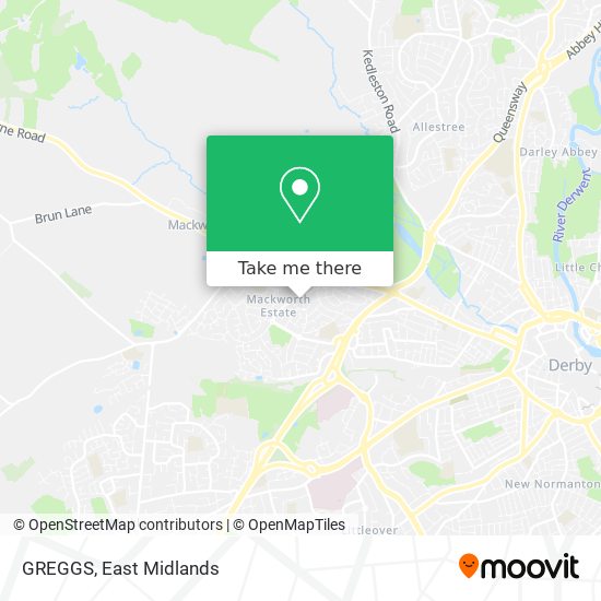 GREGGS map