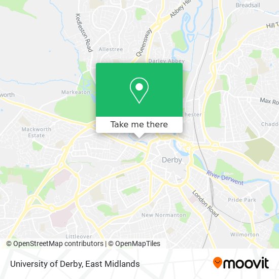 University of Derby map