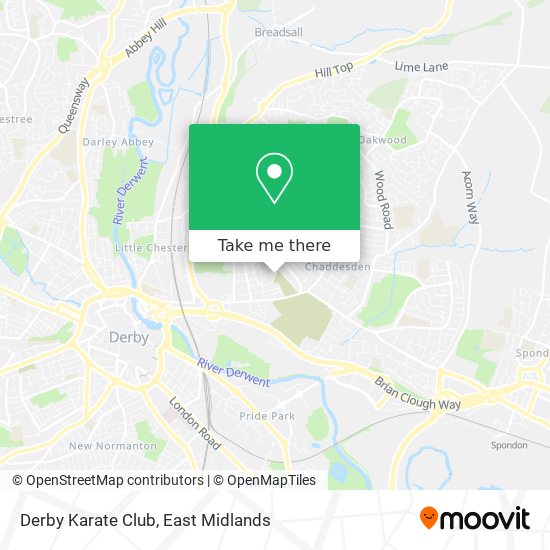 Derby Karate Club map