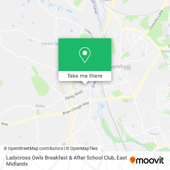 Ladycross Owls Breakfast & After School Club map
