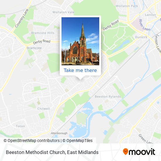 Beeston Methodist Church map