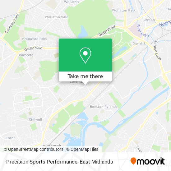 Precision Sports Performance map