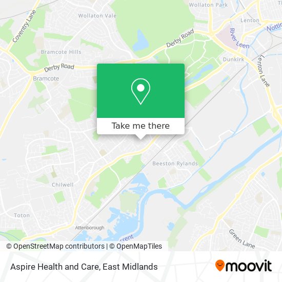 Aspire Health and Care map