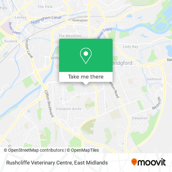 Rushcliffe Veterinary Centre map