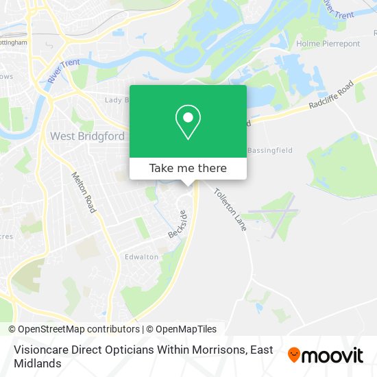 Visioncare Direct Opticians Within Morrisons map