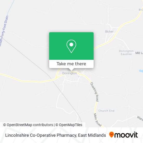 Lincolnshire Co-Operative Pharmacy map