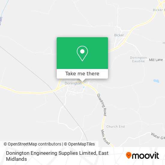 Donington Engineering Supplies Limited map