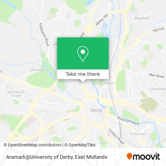 Aramark@University of Derby map