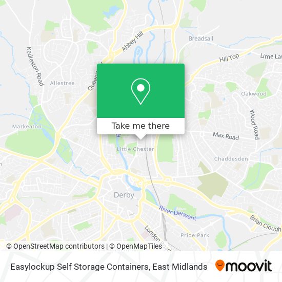Easylockup Self Storage Containers map