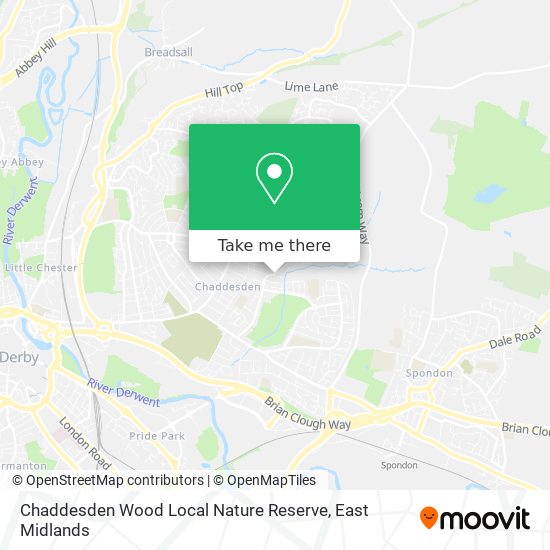 Chaddesden Wood Local Nature Reserve map