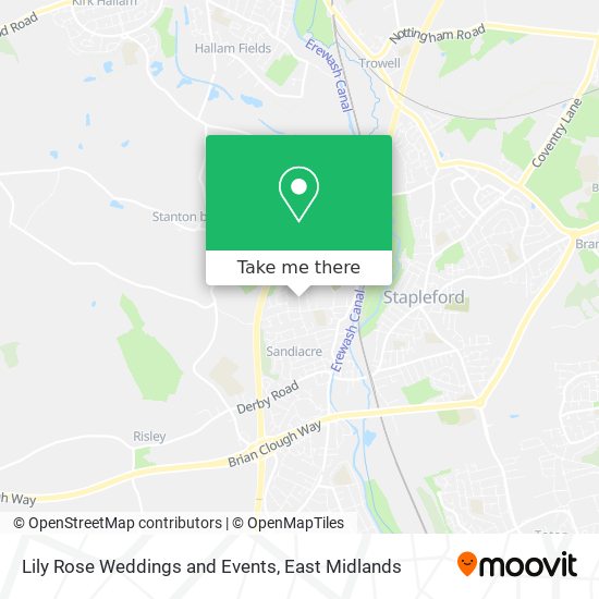 Lily Rose Weddings and Events map