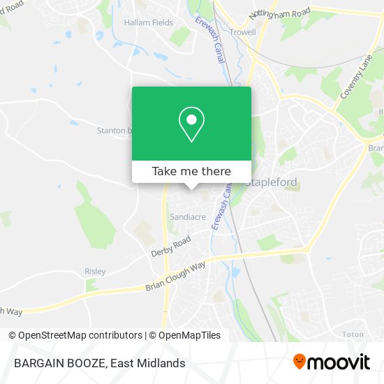 BARGAIN BOOZE map