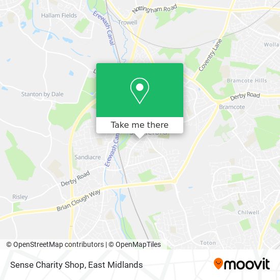 Sense Charity Shop map