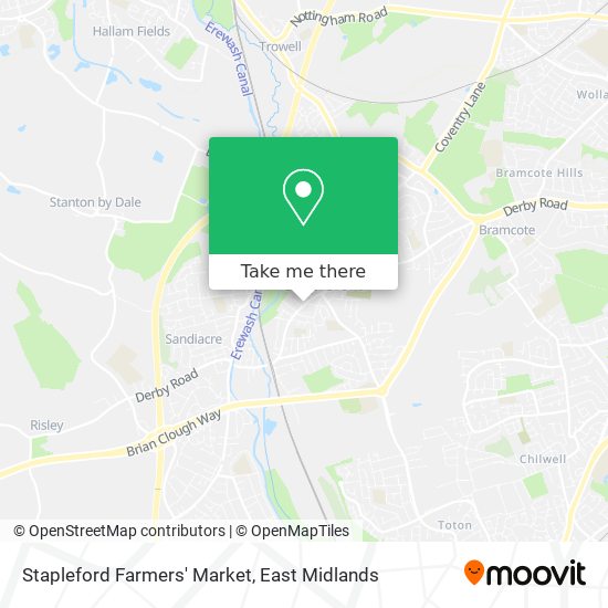 Stapleford Farmers' Market map