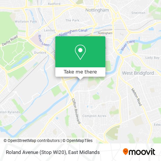 Roland Avenue (Stop Wi20) map