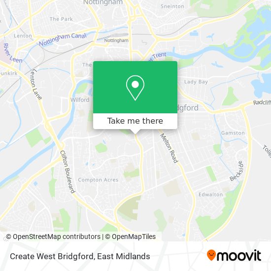 Create West Bridgford map