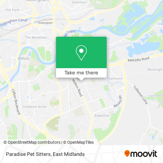 Paradise Pet Sitters map