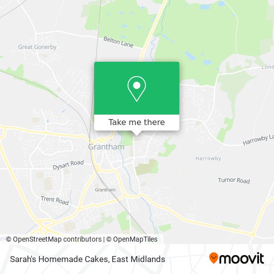 Sarah's Homemade Cakes map