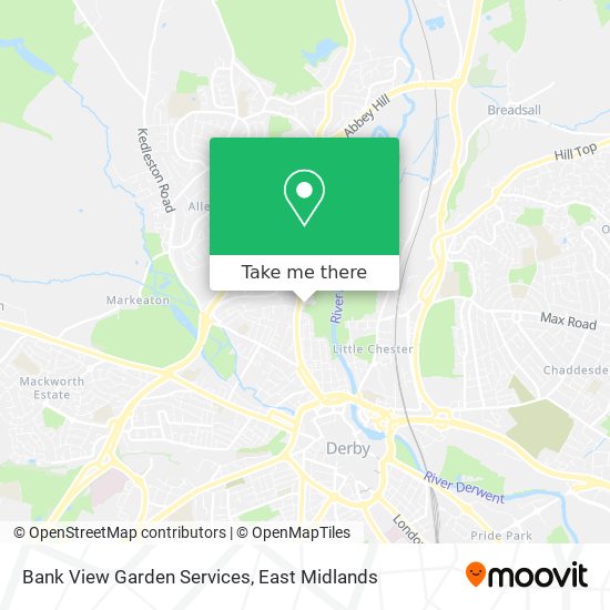 Bank View Garden Services map