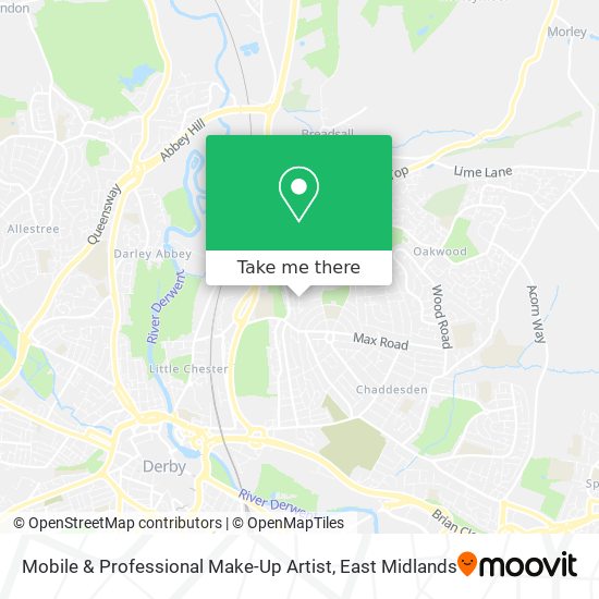 Mobile & Professional Make-Up Artist map