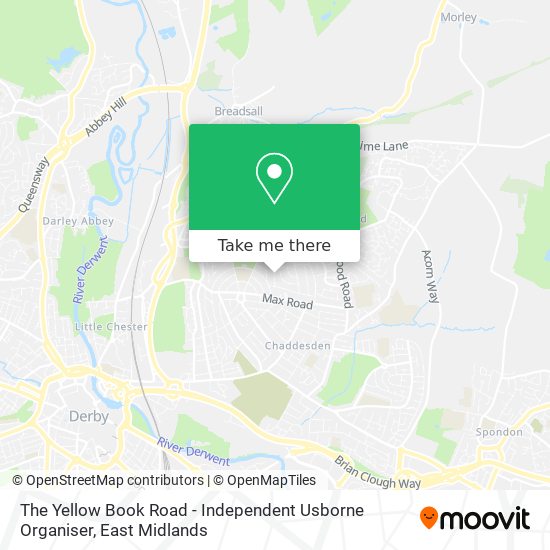 The Yellow Book Road - Independent Usborne Organiser map