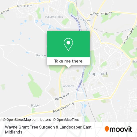 Wayne Grant Tree Surgeon & Landscaper map